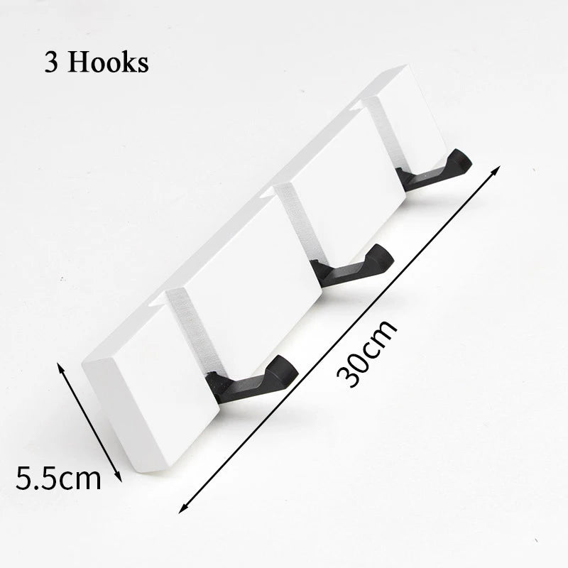 Wall Hanging Bamboo Key Hanger Holder Wall Organizer Rectangle Key Rack Hooks Coat Hooks Home Decoration Coat Hanger